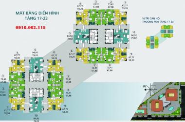 Bán căn hộ 08 tòa N04A công vụ tháp A Khu Ngoại Giao Đoàn diện tích 67,88m2