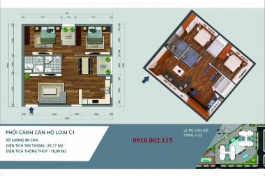 Bán căn 06 tòa N04A công vụ tháp B khu Ngoại Giao Đoàn - Bắc Từ Liêm, diện tích 59,20m2 giá rẻ