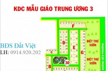 Cần bán gấp lô đất nhà phố DA Mẫu Giáo Trung Ương 3, Phú Hữu, Q.9. Sổ đỏ, 108m2, giá 67 tr/m2