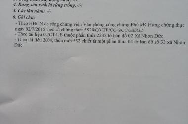 Nhượng lại thửa đất CLN 530m2, giá 6,3 tr/m2, ngay ngã tư Nguyễn Bình – Lê Văn Lương