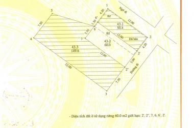 Bán nhà cấp 4 mặt ngõ 68 Cầu Giấy, Hà Nội. DT: 60m2, gía: 105tr/m2