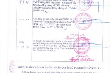 Bán nhà cấp 4 mặt ngõ 68 Cầu Giấy, Hà Nội. DT: 60m2, gía: 105tr/m2