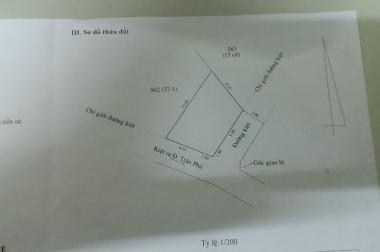 Bán đất 2MT kiệt 179 Trần Phú, tp Huế, dt 50m2