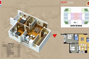 Cần bán căn hộ chung cư Helios Tower 75 Tam Trinh, căn 1602 A, DT 79m2, giá 22tr/m2.LH:0971866612
