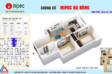 Độc quyền phân phối chung cư Mipec Hà Đông chỉ từ 14,3tr/m2, full nội thất