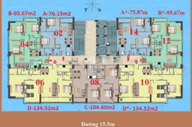 Hot! Tặng 30 triệu đồng tiền mặt khi mua căn hộ 06, tầng 17 tòa chung cư CT2A1 Tây Nam Linh Đàm