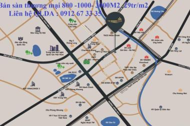 Bán sàn thương mại Goldern Palm mặt đường Lê Văn Lương 800- 1200- 1500- 3000m2, gía 29tr/m2