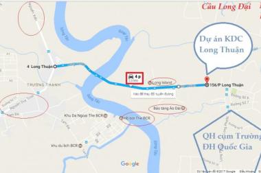 Bán đất sổ đỏ 840tr/52m2 đường Long Thuận, Long Phước, quận 9