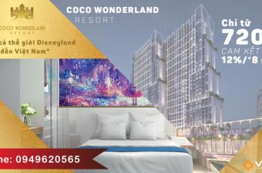 Coco wonderland-Bán suất ngoại giao.Sinh lợi tối thiểu 240 triệu/năm-Chỉ với 720 triệu.Lh:0949.620.565