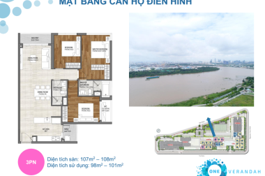 Sở hữu căn hộ cao cấp CĐT Singapore, One Verandah, giá bán chỉ 45tr/m2. LH 0901324006