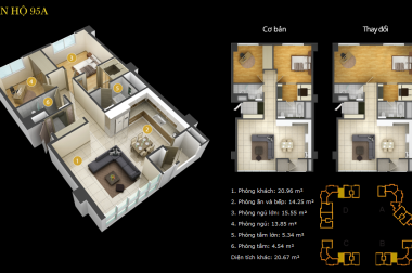 Bán căn hộ Imperia An Phú Quận 2, 95m2 - 280m2, 2PN - 3PN penthouse Duplex