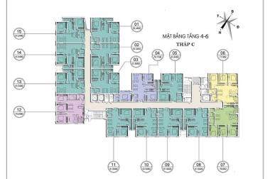 Căn góc duy nhất tầng 6- 2 PN chung cư Valencia Garden, chỉ với 1.5 tỷ 