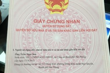 Bán đất thổ cư quận Hồng Bàng, có sổ ngay, tặng vàng, hỗ trợ 70%.LH:0979039028