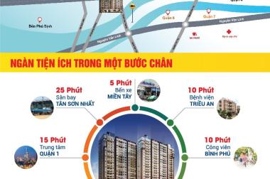 Bán căn hộ High Intela MT Võ Văn Kiệt, P16, Q8 2PN 65m2 A12.15, 1,595 tỷ, đã VAT, CK 3%, 0938677909