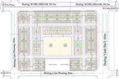 Mở bán đợt 1 dự án Nam Hải New Horizon, đường World Bank, cách cầu Bạch Đằng 700m, giá 10tr/m2