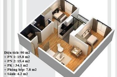 Cần bán căn hộ 11 N03T5 Ngoại Giao Đoàn, Bắc Từ Liêm, DT: 90m2, 3PN, ban công Nam, Giá 30tr/m2.