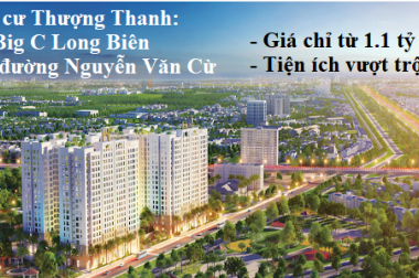 Bán chung cư mặt đường Nguyễn Văn Cừ, Long Biên - Hà Nội Homeland, 58- 65m2, giá từ 17tr/m2