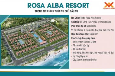 Biệt thự Rosa Alba Resort ngay bãi biển đẹp nhất Phú Yên, bán 5 suất nội bộ view biển
