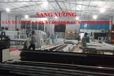 Sang xưởng sản xuất cửa nhựa lõi thép, nhôm Xingfa quận 12, Quốc lộ 1A, DT 140m2