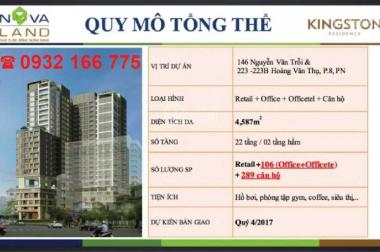 Cần cho thuê CH Kingston Residence 3 PN, tầng cao, view đẹp, LH 0932.166.775