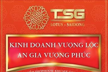 TSG Lotus - Sài Đồng, mô hình nhà phố và kiot thương mại