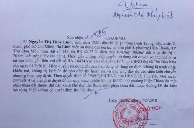 ĐẤT CÔNG NHÂN TRUNG TÂM TDM, Lê Hồng Phong, Phú Lợi, 220m2 TC, giá 1.4 tỷ, LH 0909985268