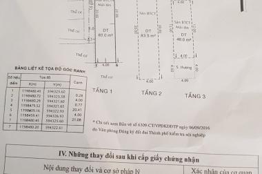 Bán nhà 3 lầu hẻm đường Tân Thới Nhất 1, P. Tân Thới Nhất, Q12, DT 85m2, giá 3,9 tỷ TL, 0937676027