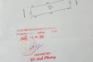 Bán nhà Nguyễn Khoái, Hai Bà Trưng, 48,5/53m2, 3 tầng, MT 3.3m, 3.6 tỷ