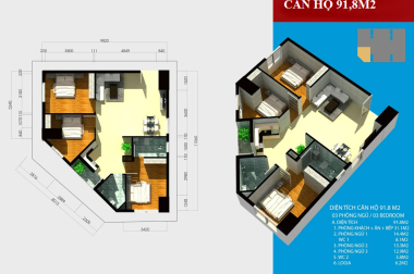 Bán căn hộ chung cư tại dự án Tân Hồng Hà Complex, Thanh Xuân, Hà Nội DT 74m2, giá 34 tr/m2
