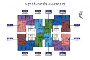 Bán rẻ căn hộ C1 C2 Xuân Đỉnh, Ngoại Giao Đoàn, chỉ 1,6 tỷ, 22 tr/m2, nhận nhà ngay. LH 0936961369