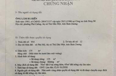 Đất đường DX 045, Phú Mỹ, TP. Thủ Dầu Một, Bình Dương