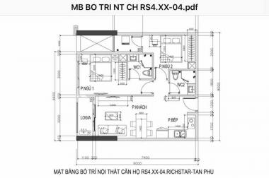 CHCC Ricstar Novaland 278 Hòa Bình, Hiệp Tân, Tân Phú, 59.6m2, 2.6 tỷ, LH: 0944240055 Hồng Ân