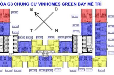 Chính chủ bán căn officetel Vinhome Green Bay Mễ Trì, 28 m2, giá gốc 33 triệu/m2