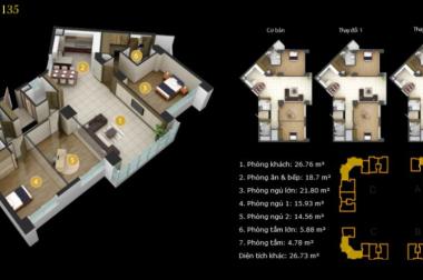 Cần bán căn hộ chung cư Imperia, chính chủ, 3PN, 135m2, tầng thấp, giá 77 trệu/m2