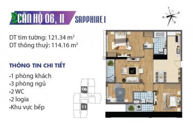 Bán cắt lỗ căn hộ số 10, tầng 3, tòa S1, Goldmark City - 136 Hồ Tùng Mậu