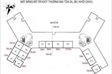 Bán cắt lỗ thu hồi vốn ki ốt K6 khu nhà ở Hưng Thịnh, Kiến Hưng, giá 1.45 tỷ, LH 0982726226