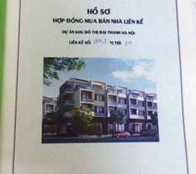 Chính chủ bán biệt thự liền kề 1 lô số 34 khu đô thị Đại Thanh, Hà Nội