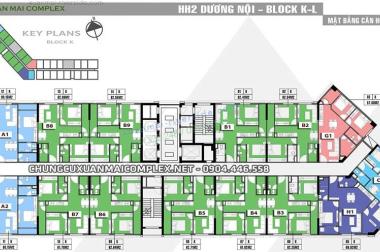 Nhà đẹp cần bán gấp ở chung cư HH2K Dương Nội, Hà Đông, DT 62.7m2, 2 PN, giá 1.2 tỷ có thương lượng