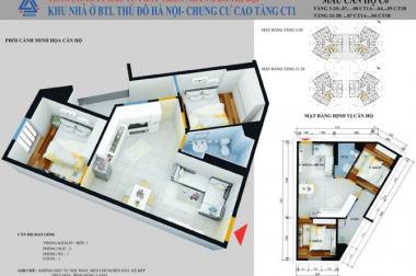 Tôi chính chủ bán căn chung cư dự án CT1 Yên Nghĩa quận Hà Đông, căn hộ 2PN-55m2, giá 720 triệu