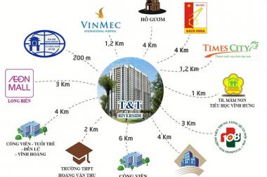 Bán căn hộ chung cư tại Dự án T&T Riverview, Hoàng Mai,  Hà Nội diện tích 50m2  giá 1,4 Tỷ