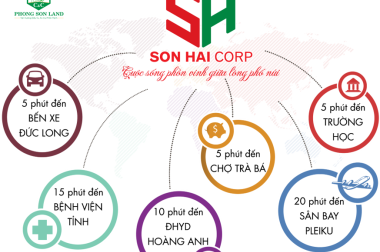 Nền đất đẹp trung tâm thành phố Pleiku. SH land Gia Lai