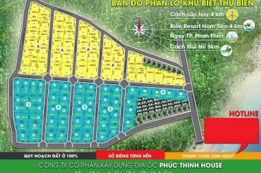 Đất nền Phan Thiết, phù hợp kinh doanh nghỉ dưỡng, xây khách sạn, đầu tư diên tích 1000m