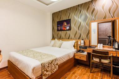 Cho thuê gấp khách sạn mặt tiền Nguyễn Thái Học, 5 lầu thang máy, full nội thất Ý