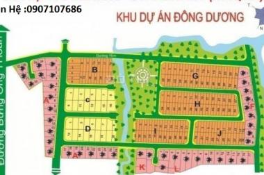 Đất nền thuộc dự án Đông Dương đường Bưng Ông Thoàn, sang tên hợp đồng 200m2. Giá 32 tr/m2