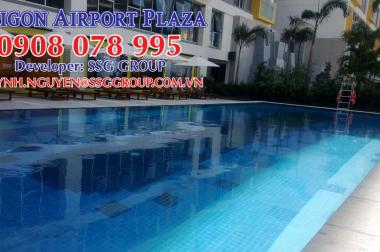 Cho thuê Căn hộ 3PN, DT 110m2, đủ nội thất, giá 20 tr/tháng, Saigon Airport Plaza, Q Tân Bình