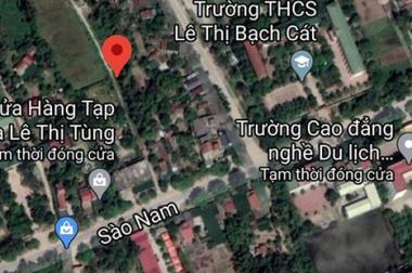 BÁN LÔ GÓC 2 MẶT TIỀN LỐI 2 ĐƯỜNG SÀO NAM  TRUNG TÂM THỊ XÃ CỬA LÒ  GẦN BÃI TẮM BIỂN LH 0919807896