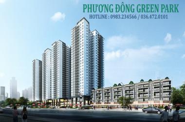 Phương Đông Green Park - căn hộ 2PN 1,3 tỷ duy nhất Q. Hoàng Mai, hỗ trợ trả góp. LH 0983.234566