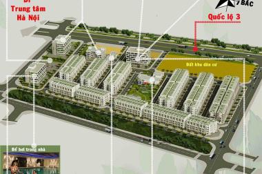 Biệt thự liền kề chỉ 3,77 tỷ Tổ 24 tt.Đông Anh mặt đường Quốc Lộ 3