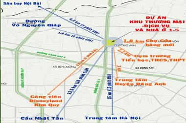 Biệt thự liền kề chỉ 3,77 tỷ Tổ 24 tt.Đông Anh mặt đường Quốc Lộ 3