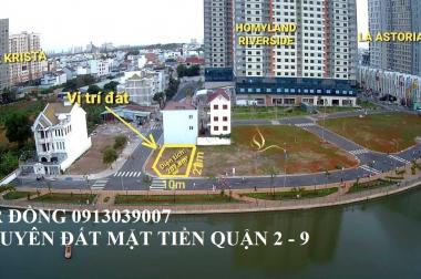 Gấp - Bán lô Biệt Thự View Sông Homyland Riverside Quận 2 200m2 21ty990 Lô Góc